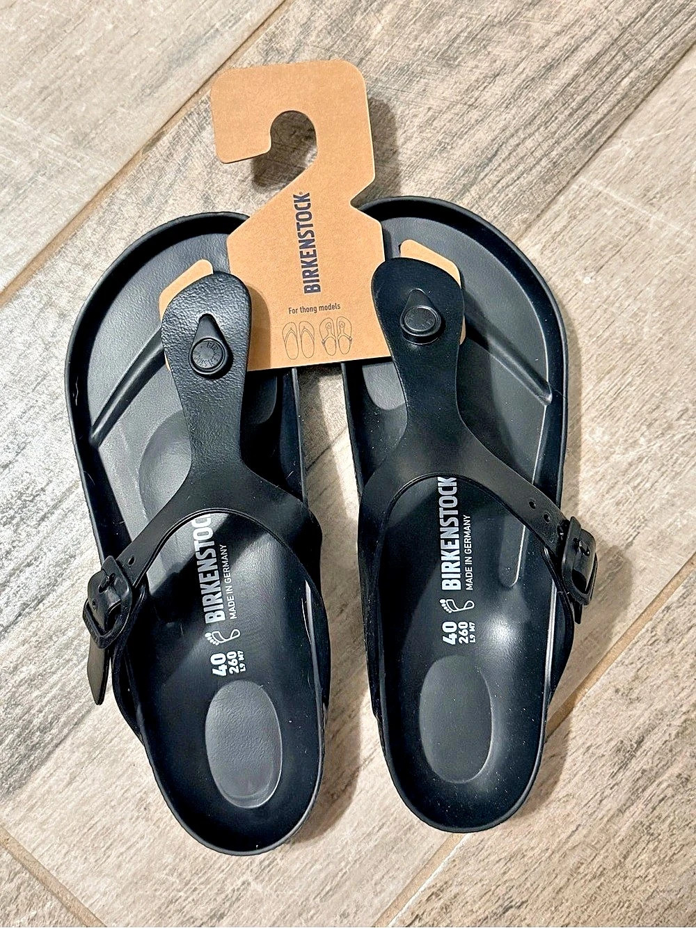 Birkenstock Gizeh EVA Black Sandals EU 40